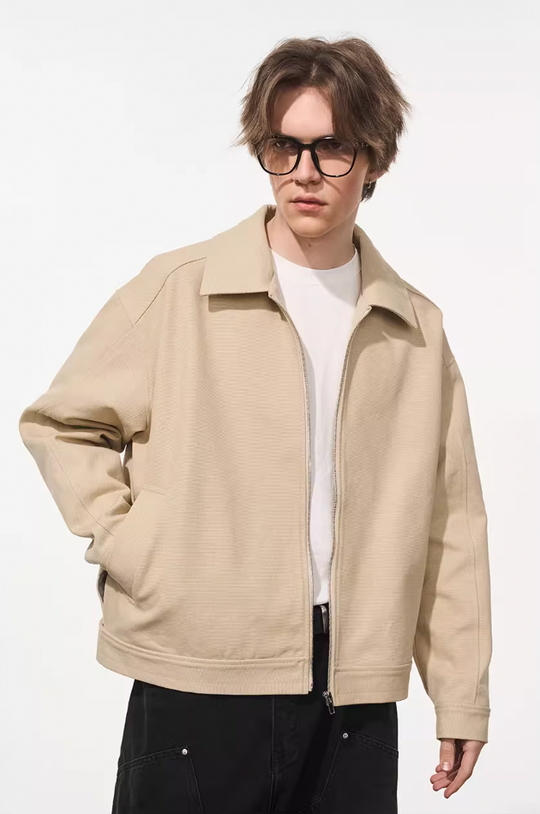 Harsh and Cruel Embroidered Logo Lapel Jacket