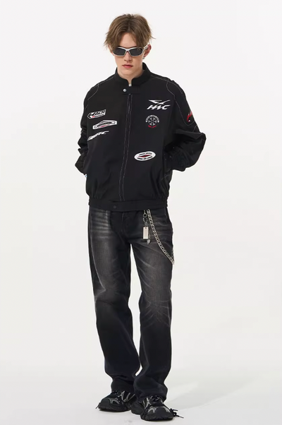 Harsh and Cruel Vintage Patches Racing Jacket