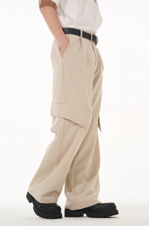 Harsh and Cruel Draped Deconstructed Casual Pants