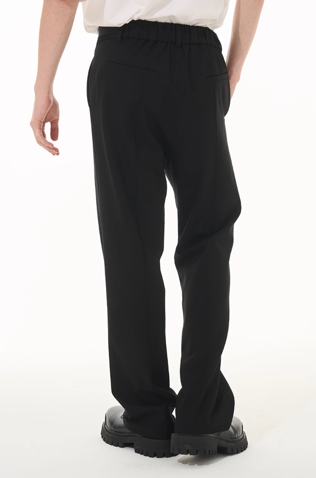 Harsh and Cruel Zipper Boot Cut Buckle Pants