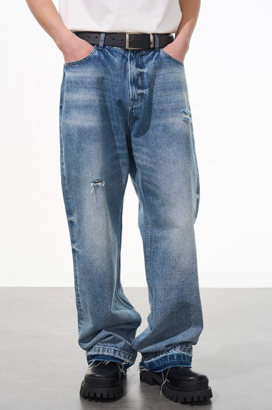 Harsh and Cruel Ripped Washed Denim