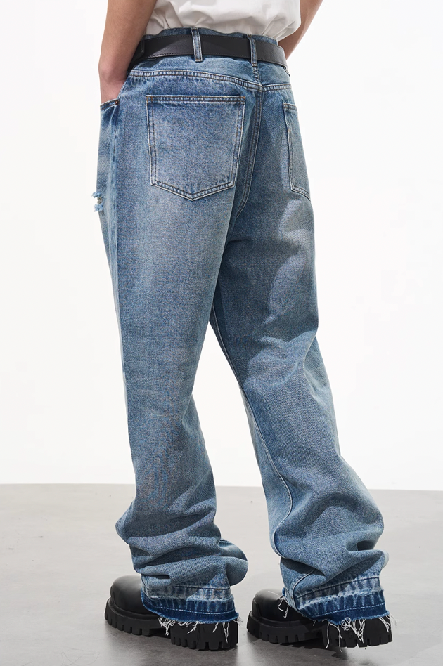 Harsh and Cruel Ripped Washed Denim