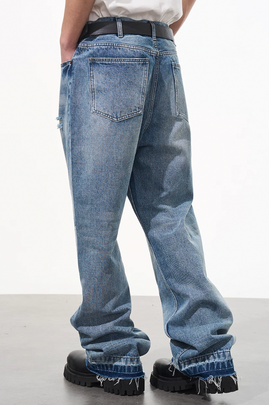 Harsh and Cruel Ripped Washed Denim