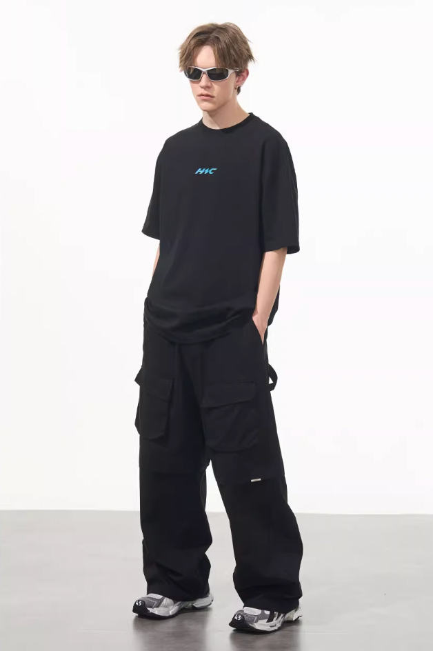 Harsh and Cruel Functional Pocket Pleated Cargo Trousers