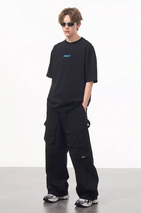 Harsh and Cruel Functional Pocket Pleated Cargo Trousers