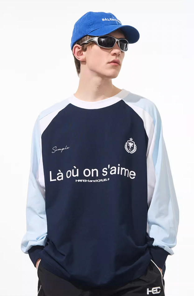 Harsh and Cruel Jersey Raglan Long Sleeve Tee