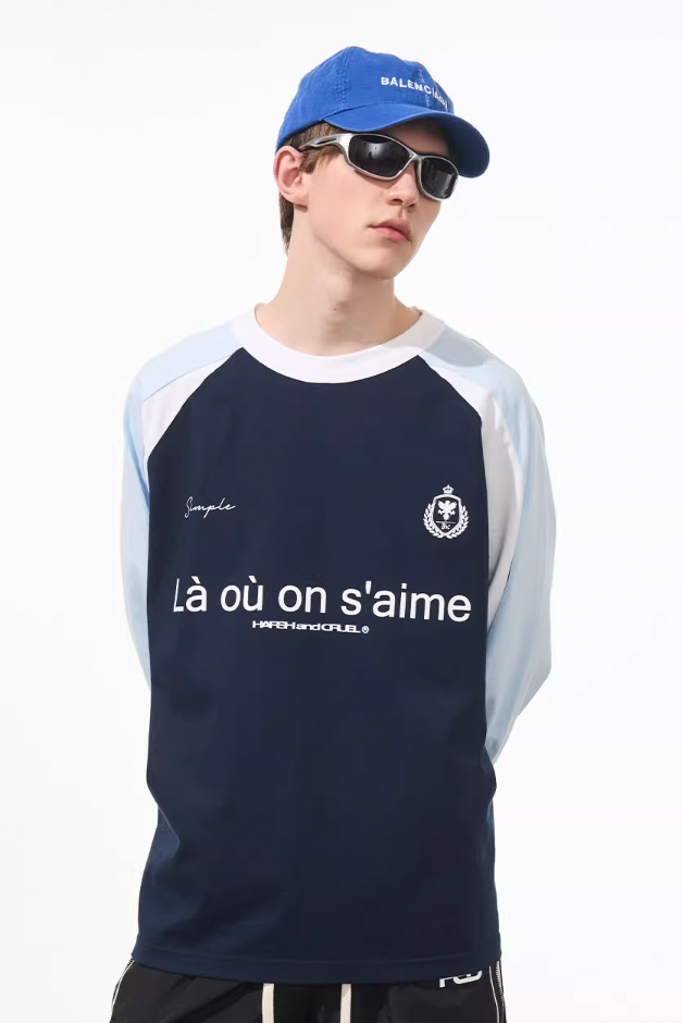 Harsh and Cruel Jersey Raglan Long Sleeve Tee