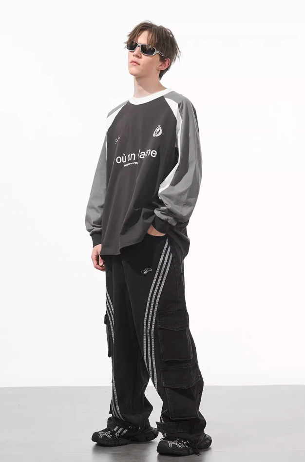 Harsh and Cruel Jersey Raglan Long Sleeve Tee