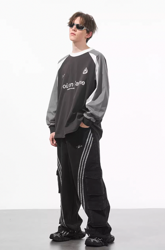 Harsh and Cruel Jersey Raglan Long Sleeve Tee