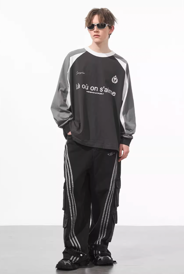 Harsh and Cruel Jersey Raglan Long Sleeve Tee