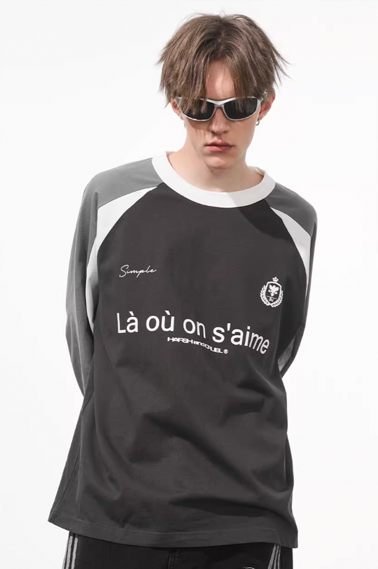 Harsh and Cruel Jersey Raglan Long Sleeve Tee