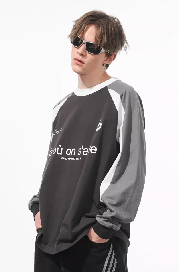 Harsh and Cruel Jersey Raglan Long Sleeve Tee