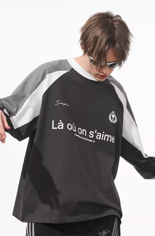 Harsh and Cruel Jersey Raglan Long Sleeve Tee