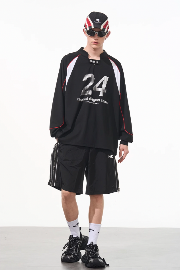 Harsh and Cruel Infectious Stitched Jersey Long Sleeve Tee