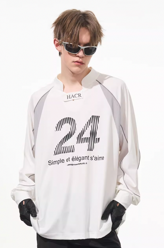 Harsh and Cruel Infectious Stitched Jersey Long Sleeve Tee
