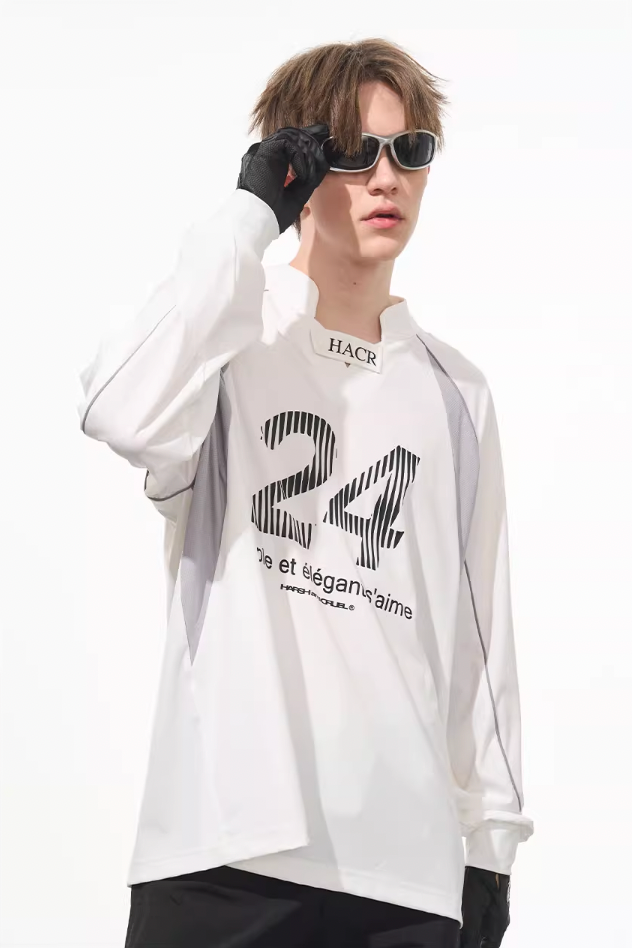 Harsh and Cruel Infectious Stitched Jersey Long Sleeve Tee