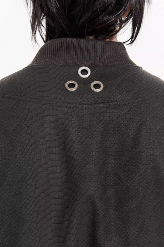 BLIND NO PLAN Fly Leather Short MA-1 Jacket