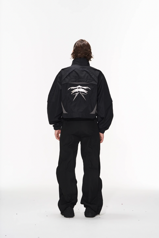 BLIND NO PLAN Color Blocking Short Jacket