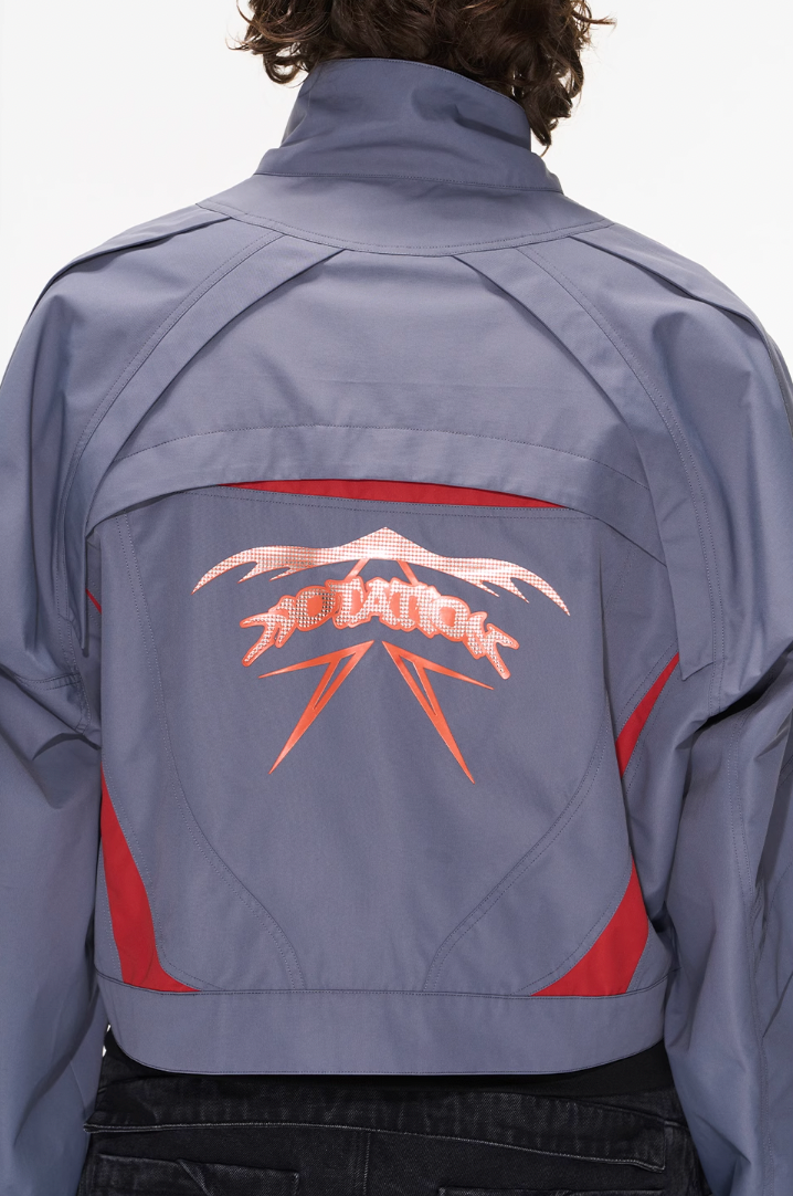 BLIND NO PLAN Color Blocking Short Jacket