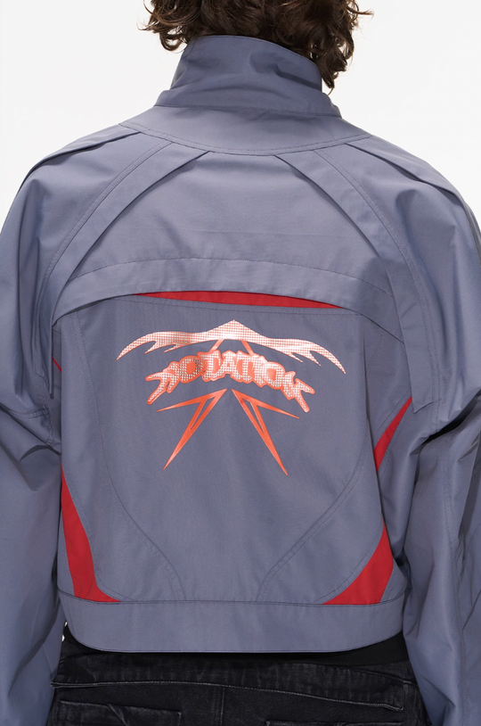 BLIND NO PLAN Color Blocking Short Jacket