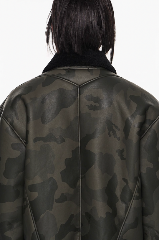 BLIND NO PLAN Camouflage Lambswool Short Jacket