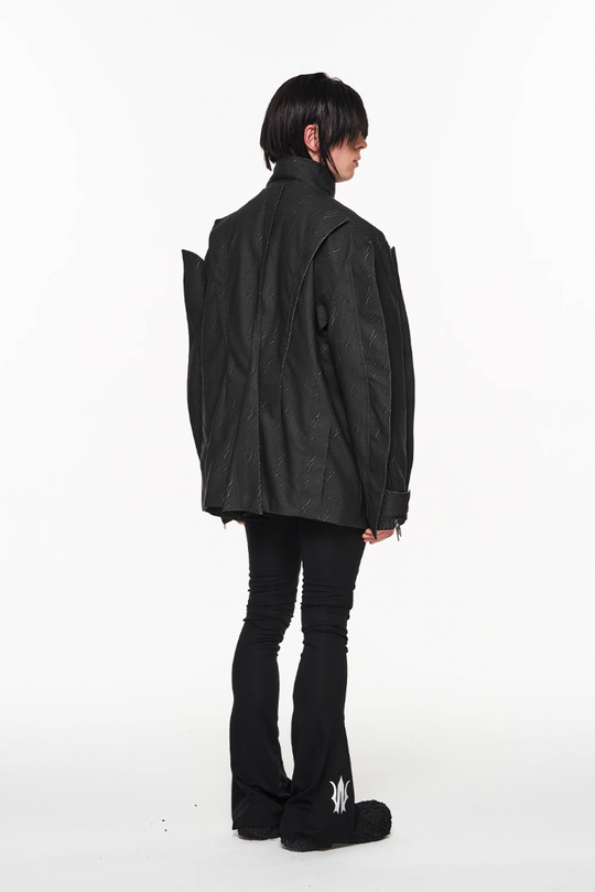 BLIND NO PLAN Multi Piece Combination Blade Washed Jacket