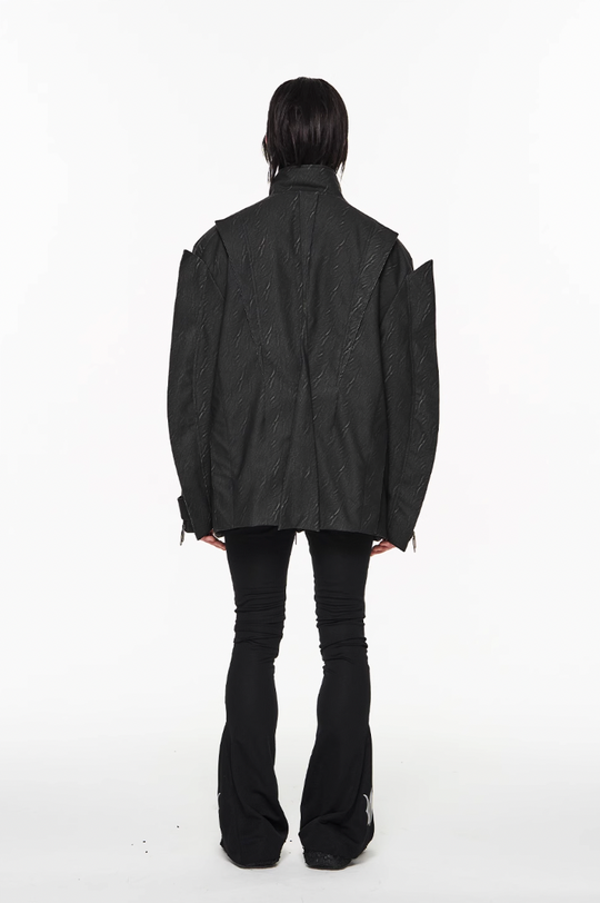 BLIND NO PLAN Multi Piece Combination Blade Washed Jacket