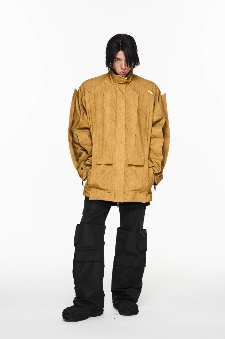 BLIND NO PLAN Multi Piece Combination Blade Washed Jacket