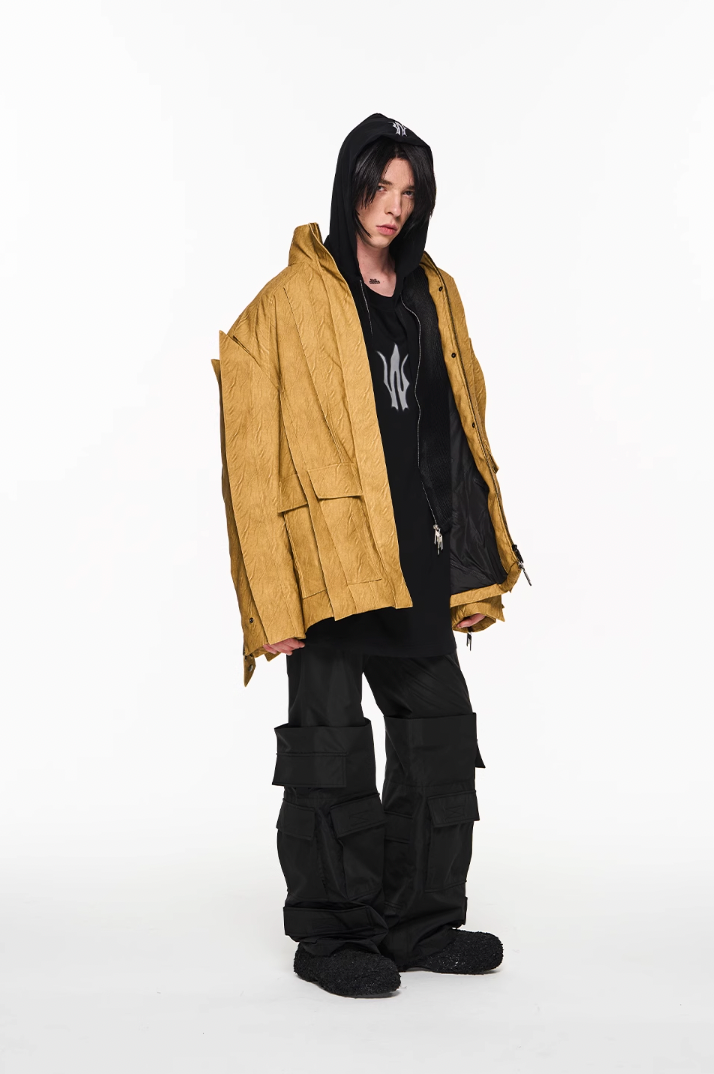 BLIND NO PLAN Multi Piece Combination Blade Washed Jacket