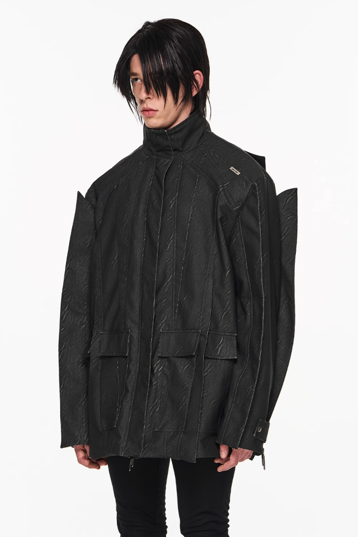 BLIND NO PLAN Multi Piece Combination Blade Washed Jacket