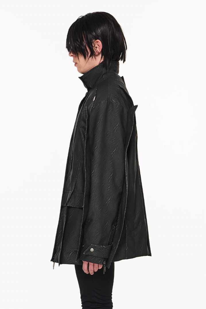 BLIND NO PLAN Multi Piece Combination Blade Washed Jacket