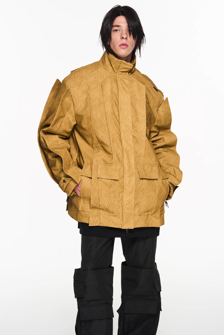 BLIND NO PLAN Multi Piece Combination Blade Washed Jacket