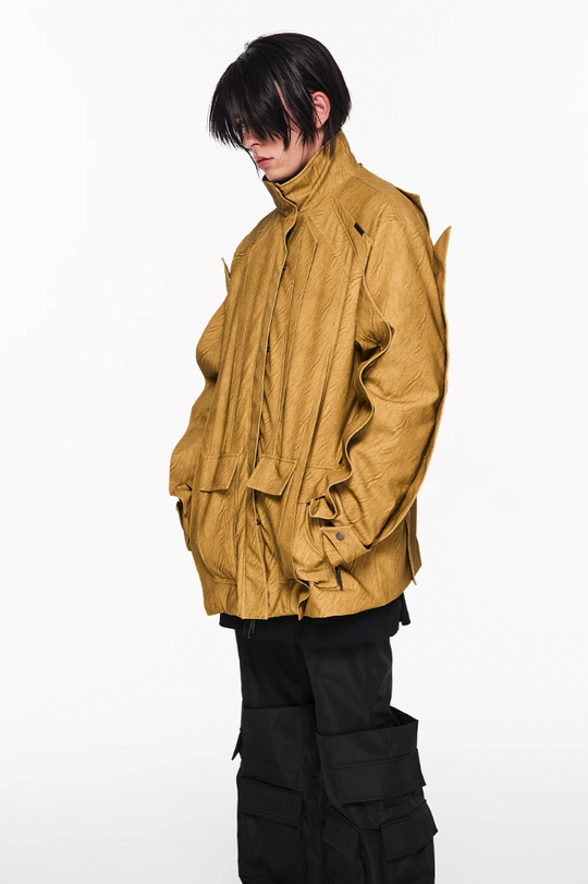 BLIND NO PLAN Multi Piece Combination Blade Washed Jacket