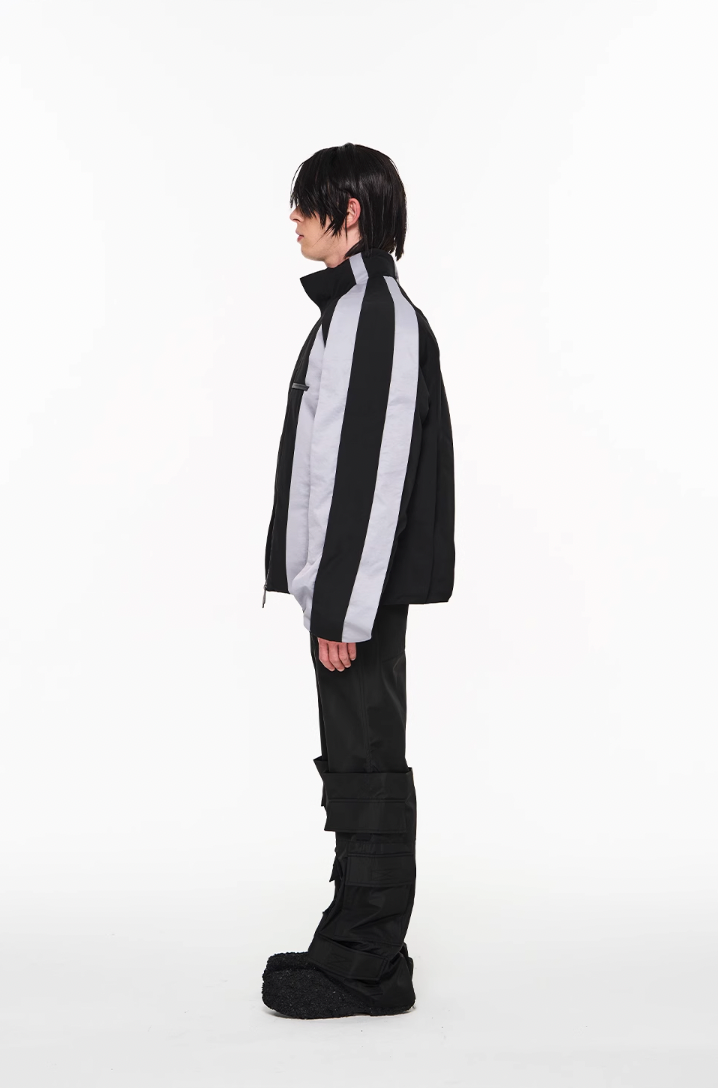 BLIND NO PLAN Multi Piece Color Blocking Fly Hank Jacket