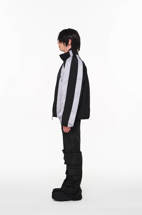 BLIND NO PLAN Multi Piece Color Blocking Fly Hank Jacket