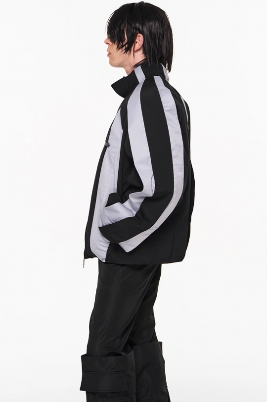 BLIND NO PLAN Multi Piece Color Blocking Fly Hank Jacket