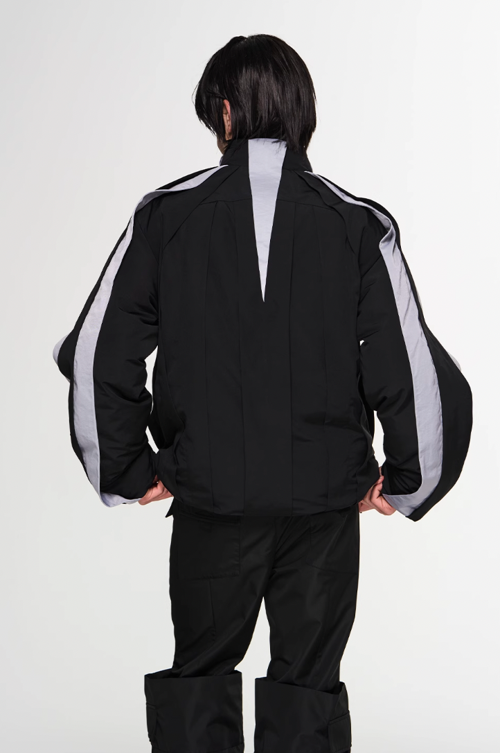 BLIND NO PLAN Multi Piece Color Blocking Fly Hank Jacket