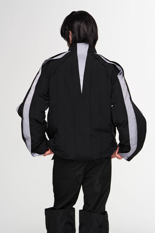 BLIND NO PLAN Multi Piece Color Blocking Fly Hank Jacket