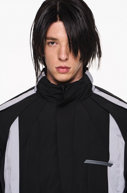 BLIND NO PLAN Multi Piece Color Blocking Fly Hank Jacket