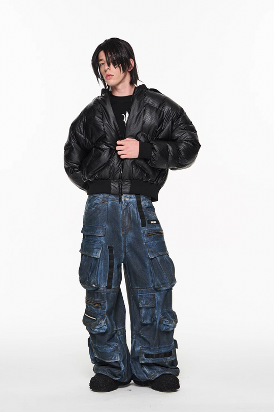 BLIND NO PLAN Lightweight MA1 Down Jacket