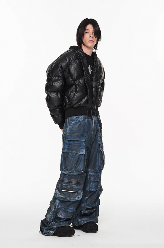 BLIND NO PLAN Lightweight MA1 Down Jacket