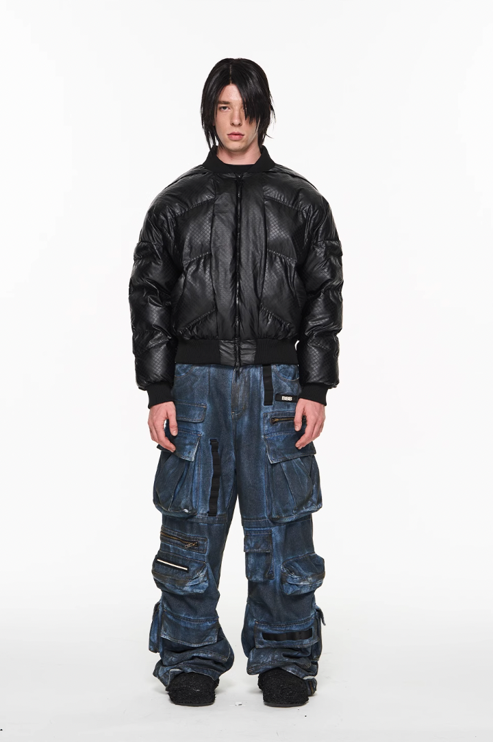 BLIND NO PLAN Lightweight MA1 Down Jacket