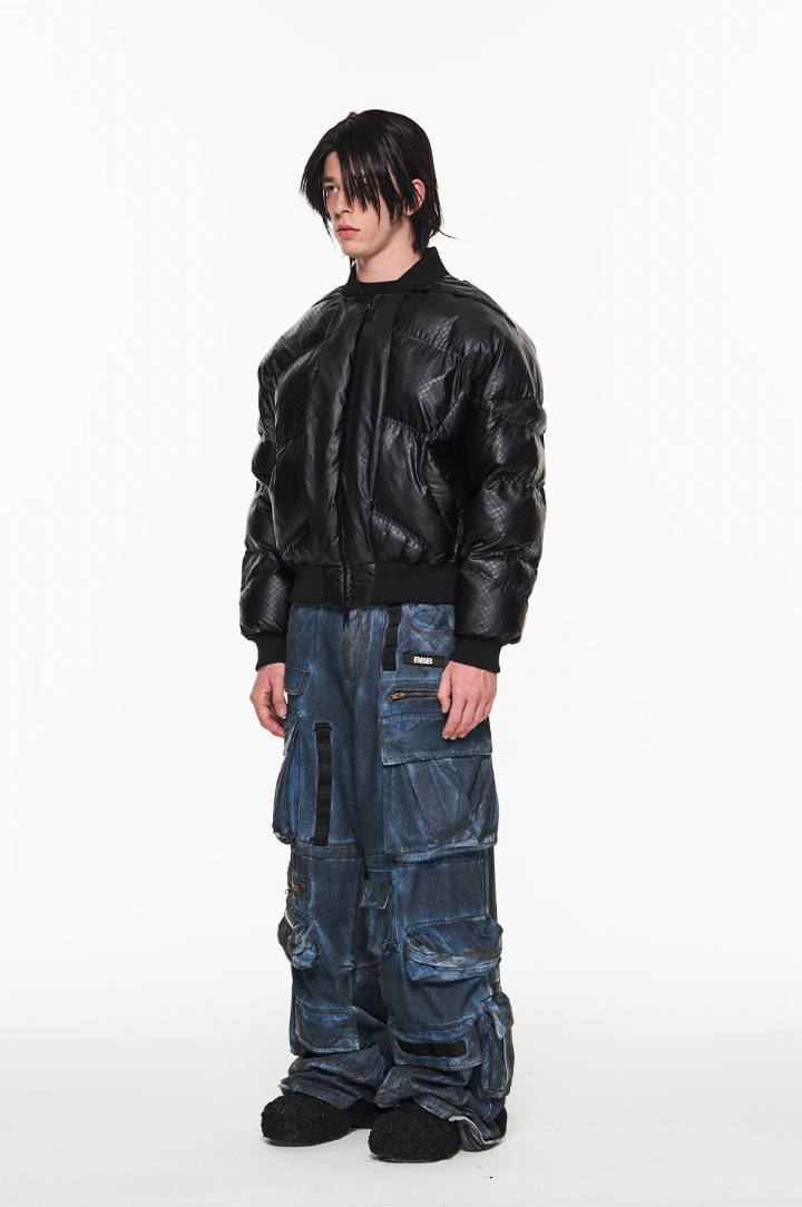 BLIND NO PLAN Lightweight MA1 Down Jacket