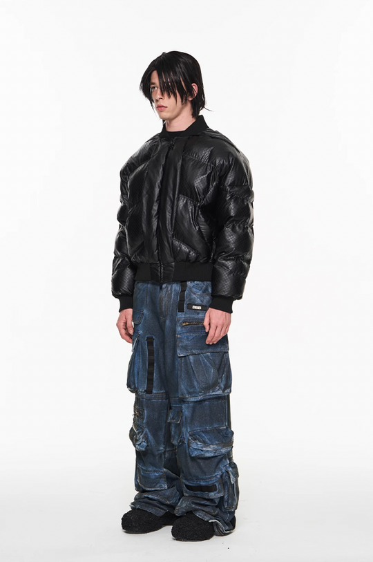 BLIND NO PLAN Lightweight MA1 Down Jacket