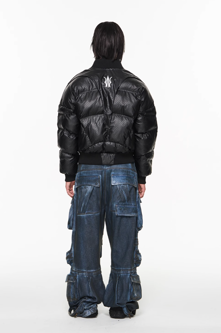 BLIND NO PLAN Lightweight MA1 Down Jacket