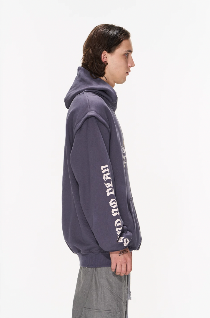 BLIND NO PLAN Fake Two Printed Hoodie