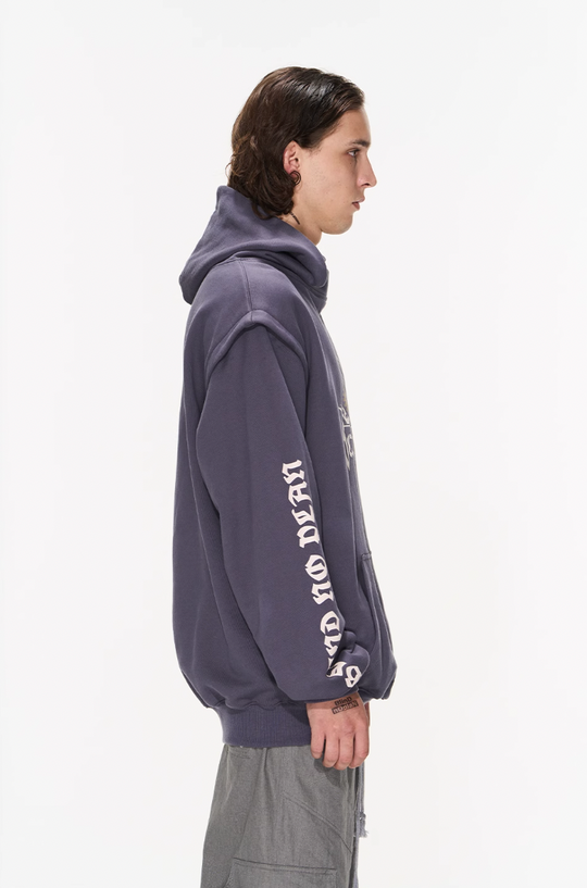 BLIND NO PLAN Fake Two Printed Hoodie