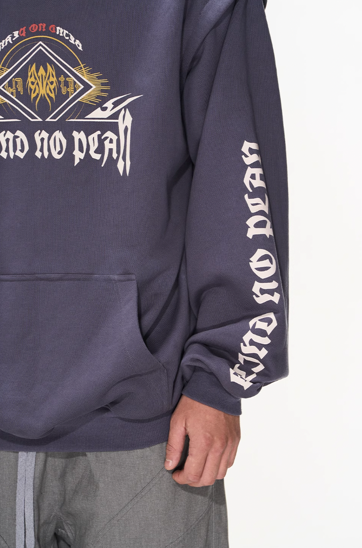 BLIND NO PLAN Fake Two Printed Hoodie