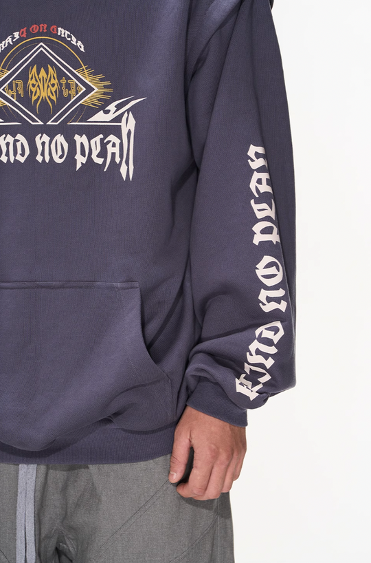 BLIND NO PLAN Fake Two Printed Hoodie