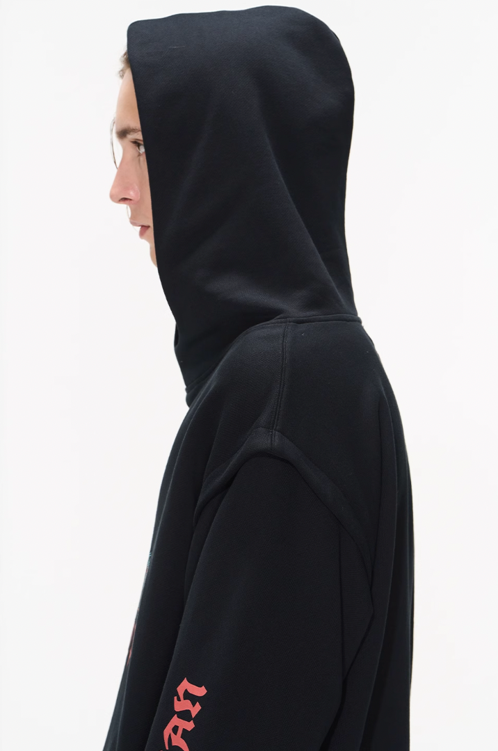 BLIND NO PLAN Fake Two Printed Hoodie